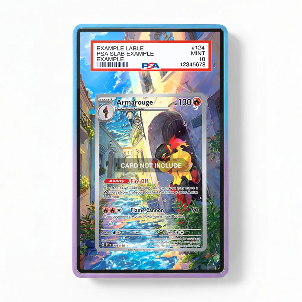 Armarouge 203-198 IR AR Scarlet Violet Base Set Extended Art Display Cases - PSA Graded Guard Case - Front View