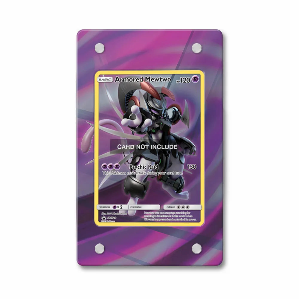 Armored Mewtwo SM228 Promo Extended Art Display Cases - PSA Graded Guard Case - Front View