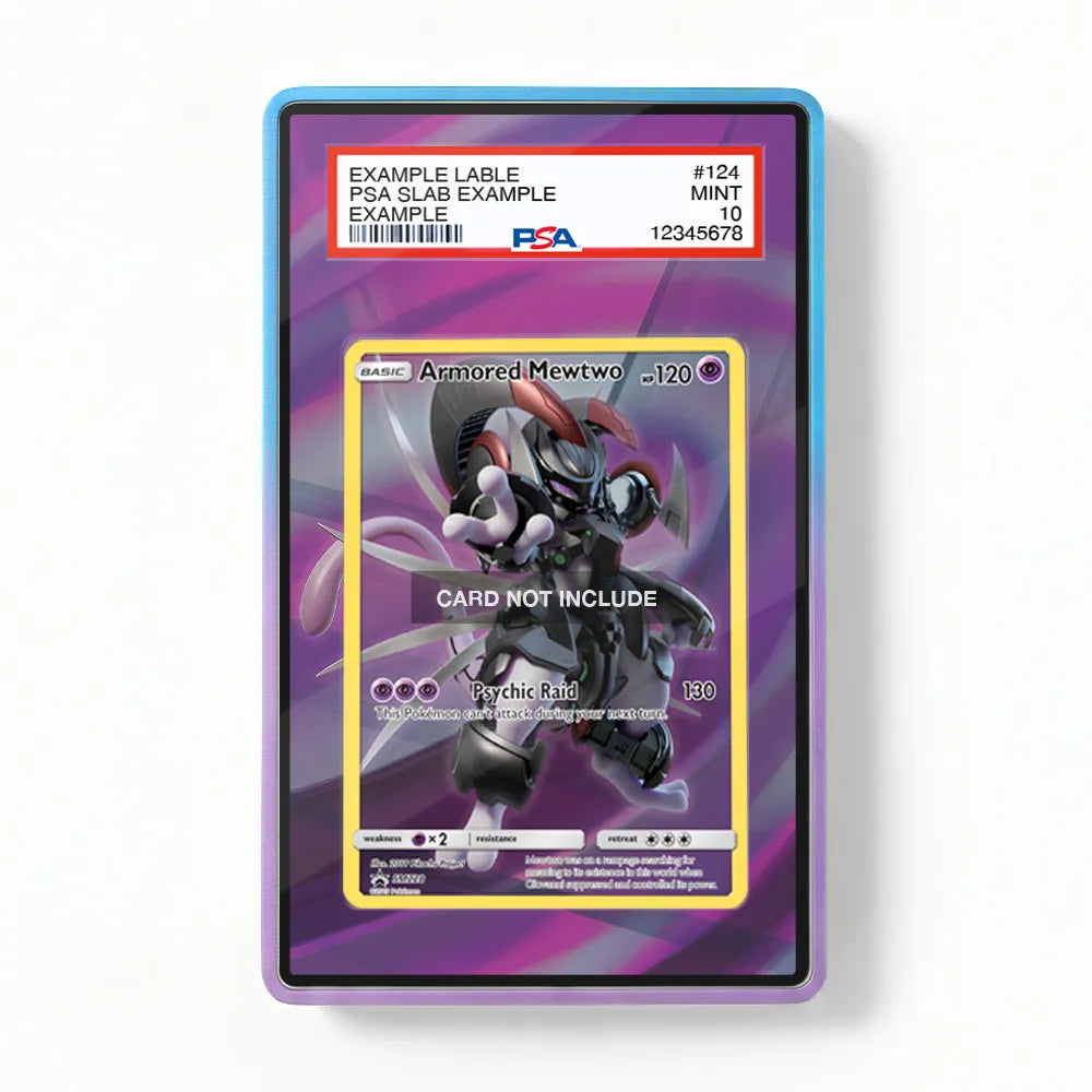 Armored Mewtwo SM228 Promo Extended Art Display Cases - PSA Graded Guard Case - Front View