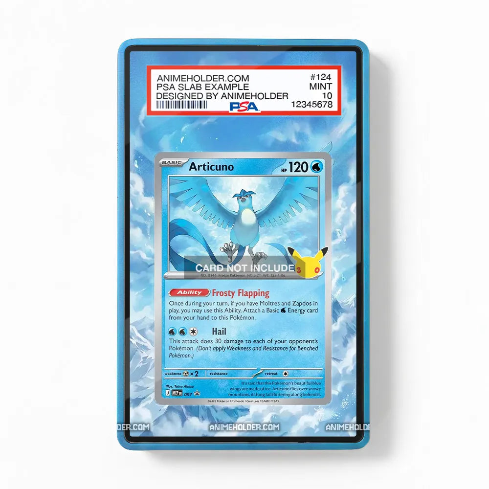 Articuno 097 Promo MEP 30th Anniversary Extended Art Display Cases - PSA Slab Case - Front View