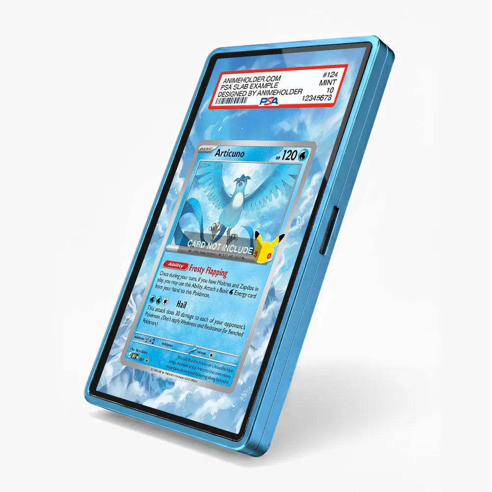 Articuno 097 Promo MEP 30th Anniversary Extended Art Display Cases - PSA Slab Case - Side View