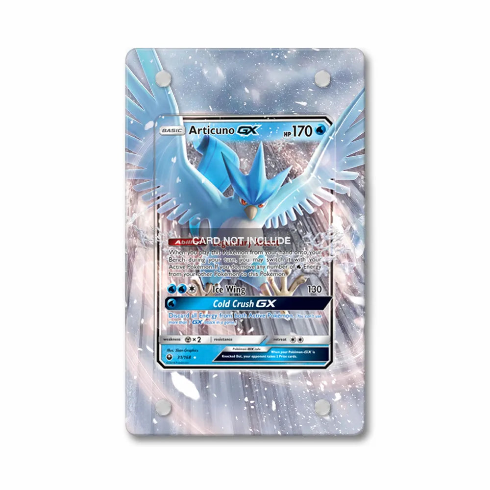 Articuno GX 31 Pokemon Celestial Storm Extended Art Display Cases - PSA Slab Case - Front View