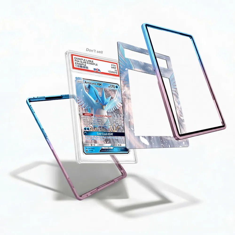 Articuno GX 31 Pokemon Celestial Storm Extended Art Display Cases - PSA Slab Case - Detail View