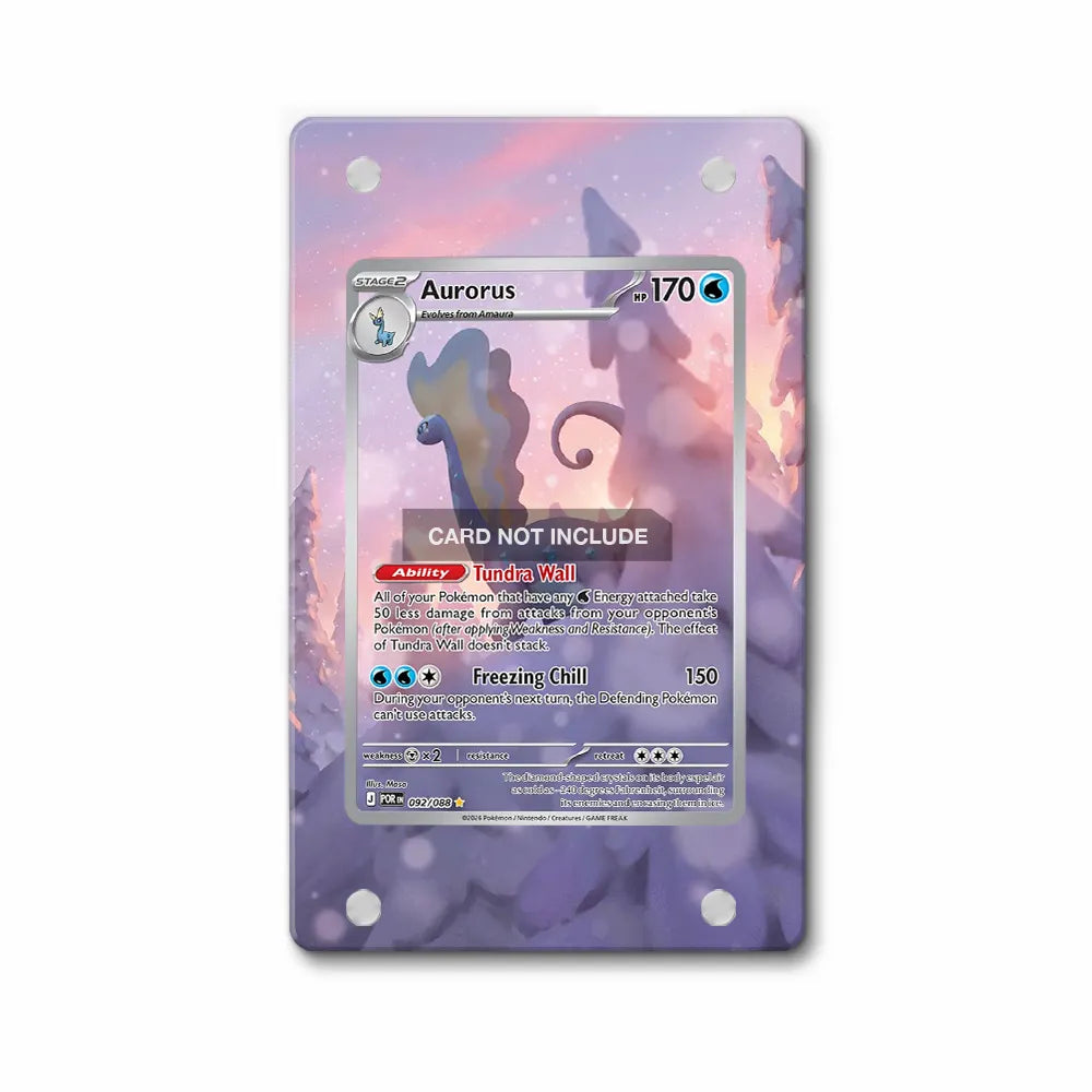 Aurorus 092-088 Paradox Rift Pokemon Cards Extended Art Display Cases - Magnetic Case - Front View