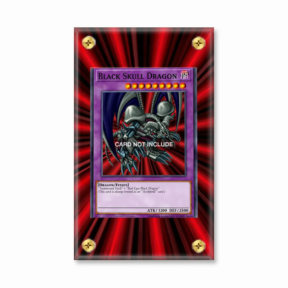 B. Skull Dragon 006 Collector's Tins Pokemon Cards Custom Art Display Cases - Screws Case - Front View