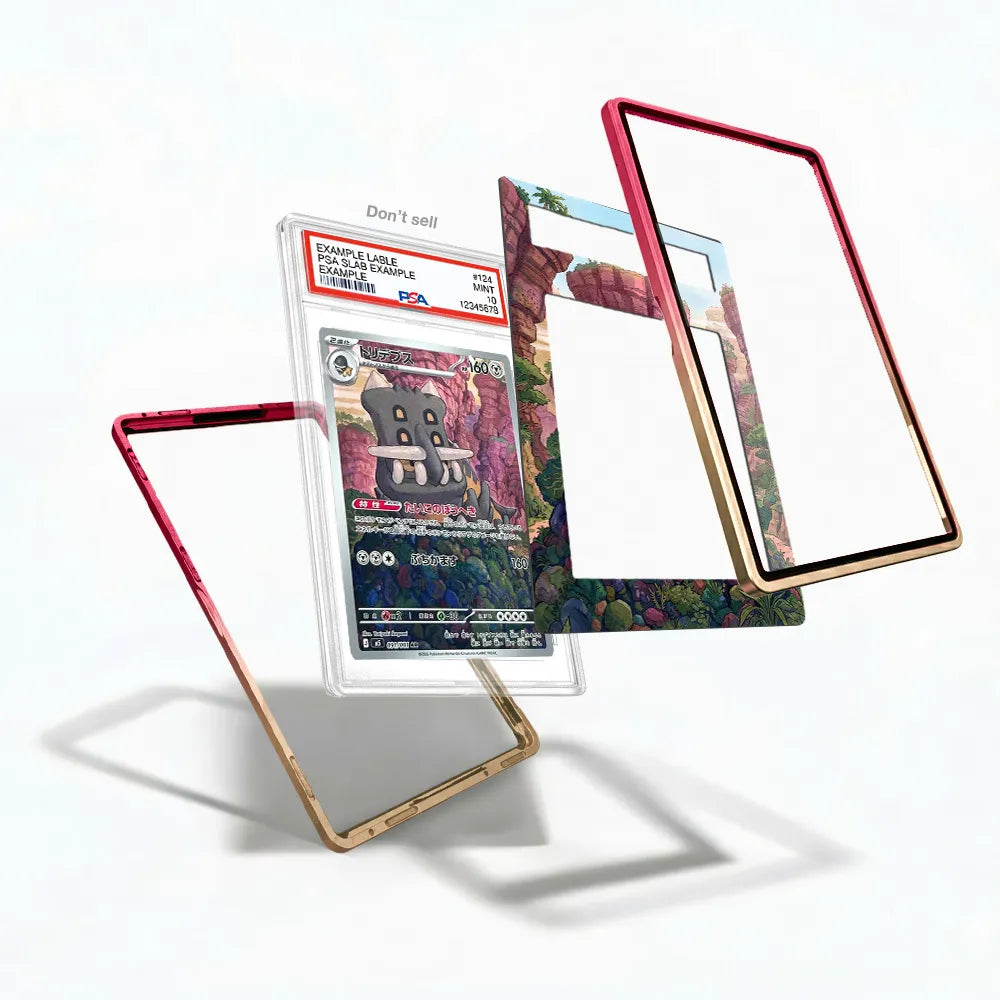 Bastiodon 091-081 AR M5 Pitch Black Extended Art Display Cases - PSA Slab Case - Detail View