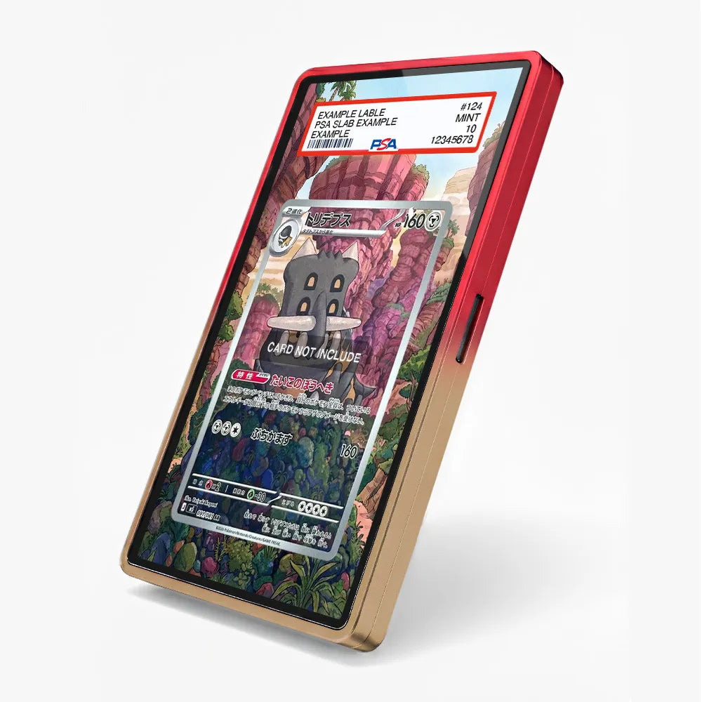Bastiodon 091-081 AR M5 Pitch Black Extended Art Display Cases - PSA Slab Case - Side View