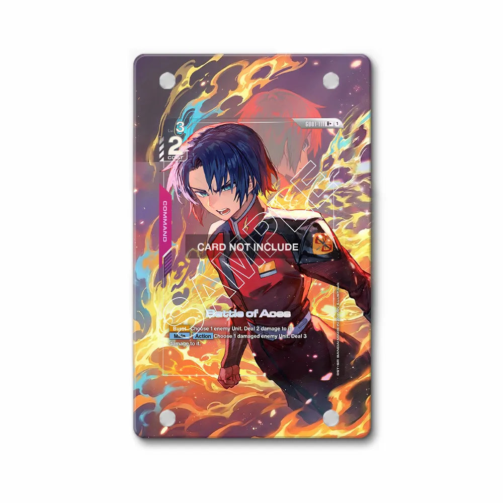 Battle of Aces GD01-111 Battle Spirits Pokemon Cards Custom Art Display Cases - Magnetic Case - Front View