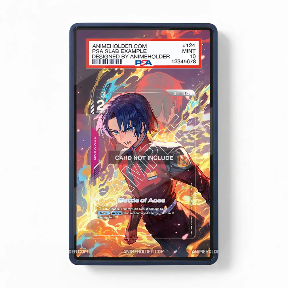Battle of Aces GD01-111 Battle Spirits Pokemon Cards Custom Art Display Cases - PSA Slab Case - Front View