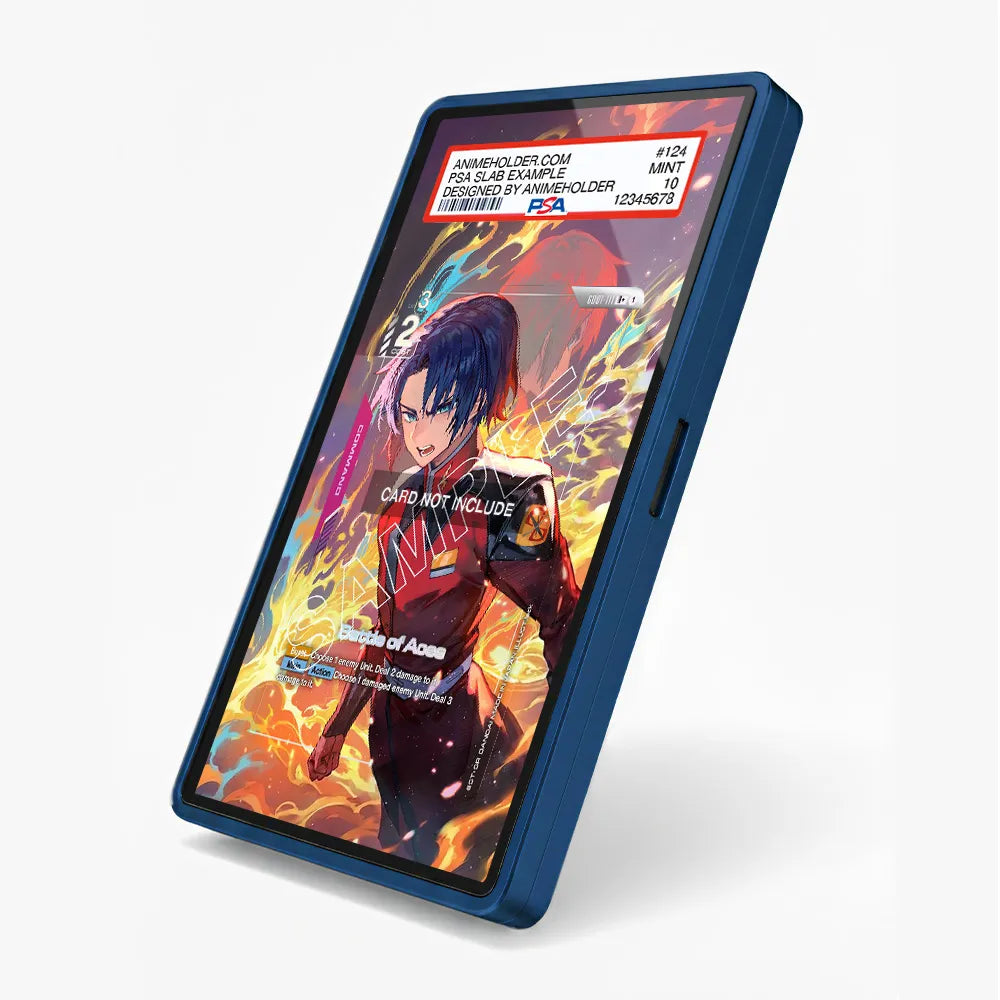 Battle of Aces GD01-111 Battle Spirits Pokemon Cards Custom Art Display Cases - PSA Slab Case - Side View