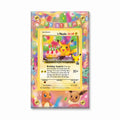 Birthday Surprise Pikachu 24-102 25th Anniversary Celebrations Extended Art Display Cases - Screws Case - Front View