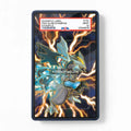 Black Kyurem-EX 145-149 Boundaries Crossed Black & White Pokemon Cards Custom Art Display Cases - PSA Slab Case - Front View