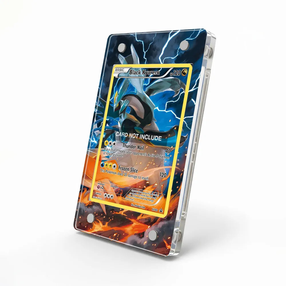 Black Kyurem XY80 Promo XY Series Extended Art Display Cases - Magnetic Case - Side View