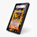 Blaine's Charizard 3-132 Gym Challenge Extended Art Display Cases - PSA Slab Case - Side View