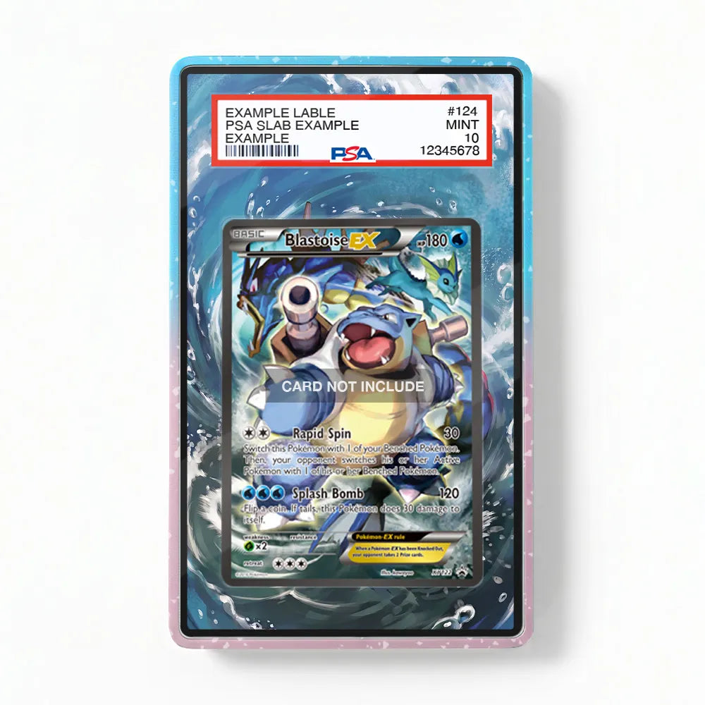 Blastoise-EX XY122 Promo XY Series Extended Art Display Cases - PSA Slab Case - Front View