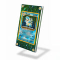 Blastoise 2-102 Base Set Extended Art Display Cases - Screws Case - Side View