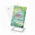 Blastoise & Piplup GX 215-236 Cosmic Eclipse Pokemon Cards Custom Art Display Cases - Magnetic Case - Detail View