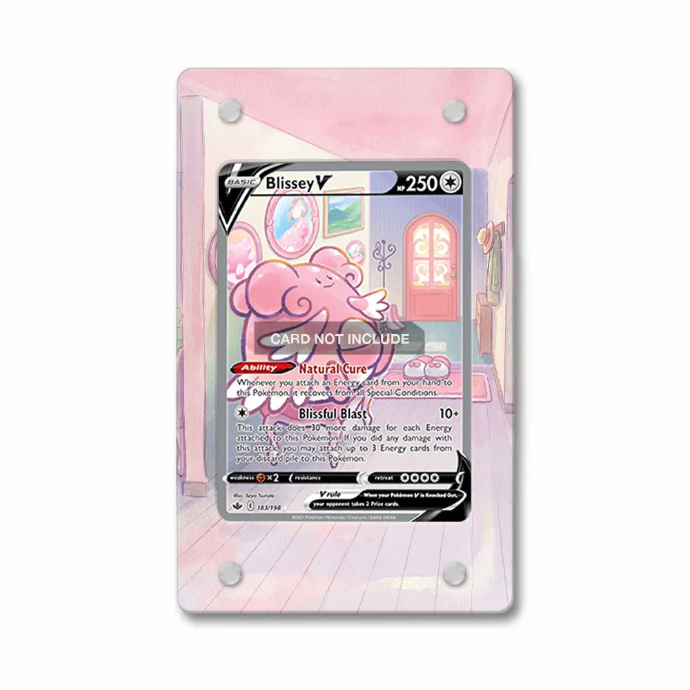 Blissey V 183-198 SIR SAR Chilling Reign Alternate Art Extended Art Display Cases - Magnetic Case - Front View