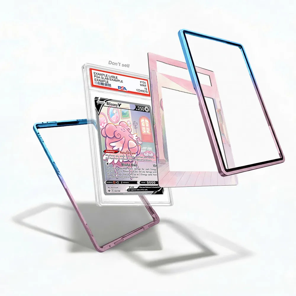 Blissey V 183-198 SIR SAR Chilling Reign Alternate Art Extended Art Display Cases - PSA Slab Case - Detail View