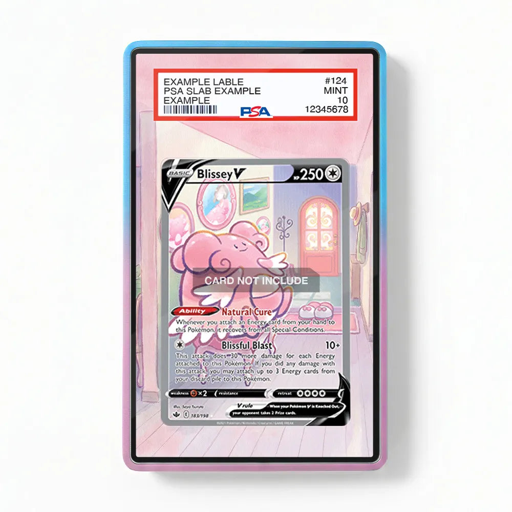 Blissey V 183-198 SIR SAR Chilling Reign Alternate Art Extended Art Display Cases - PSA Slab Case - Front View