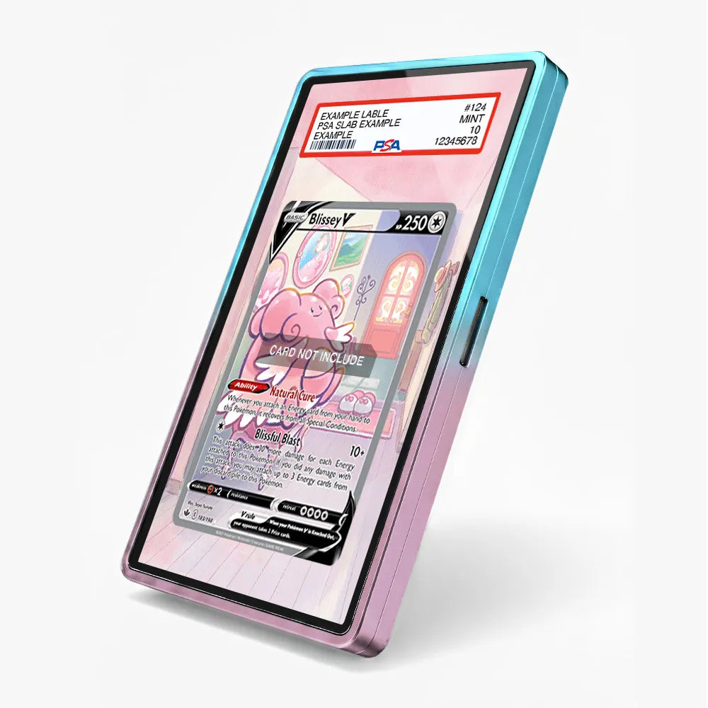 Blissey V 183-198 SIR SAR Chilling Reign Alternate Art Extended Art Display Cases - PSA Slab Case - Side View