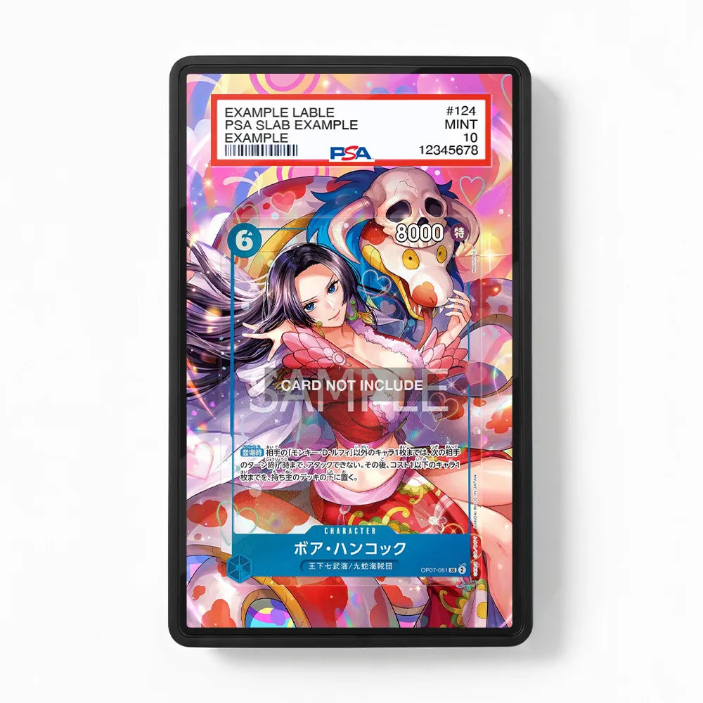 Boa Hancock 051 CN 2nd Anniversary Set Extended Art Display Cases - PSA Slab Case - Front View