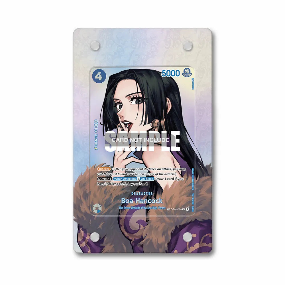 Boa Hancock OP01-078 SR OP01 Seven Warlords of the Sea Extended Art Display Cases - Magnetic Case - Front View
