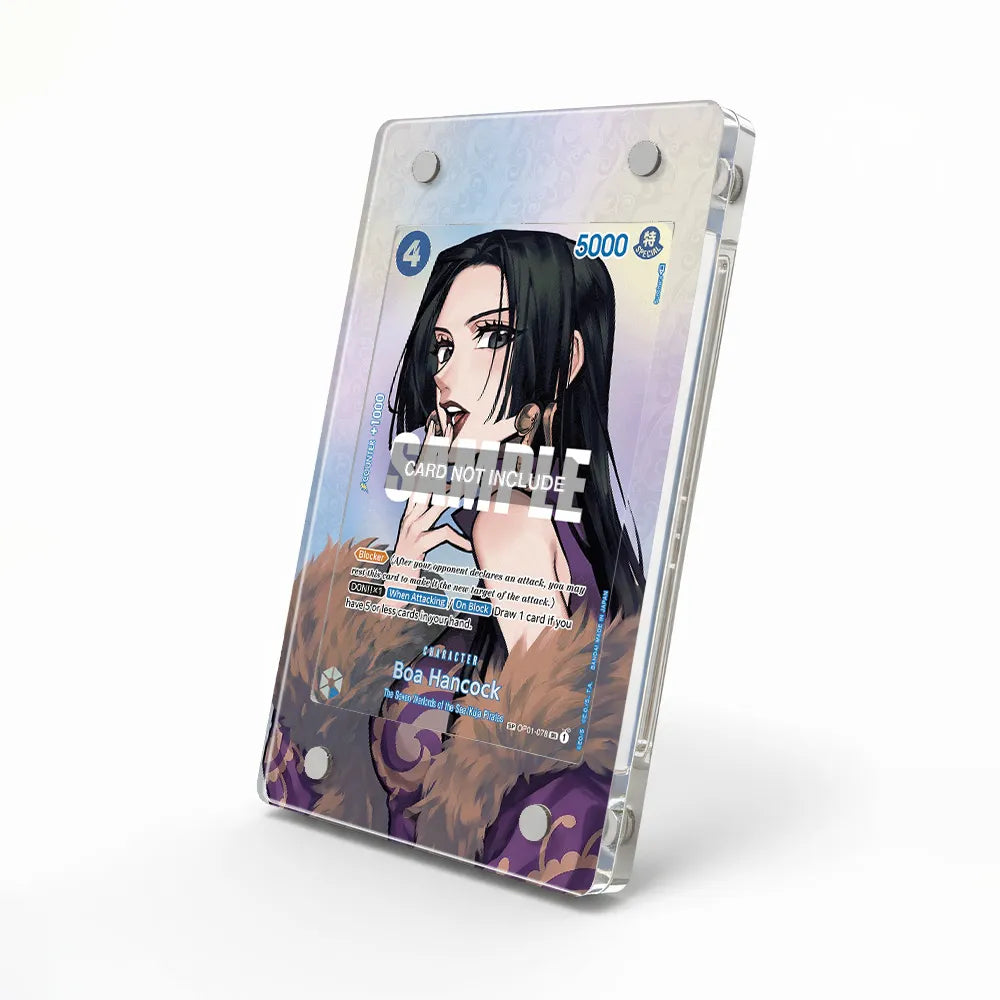 Boa Hancock OP01-078 SR OP01 Seven Warlords of the Sea Extended Art Display Cases - Magnetic Case - Side View