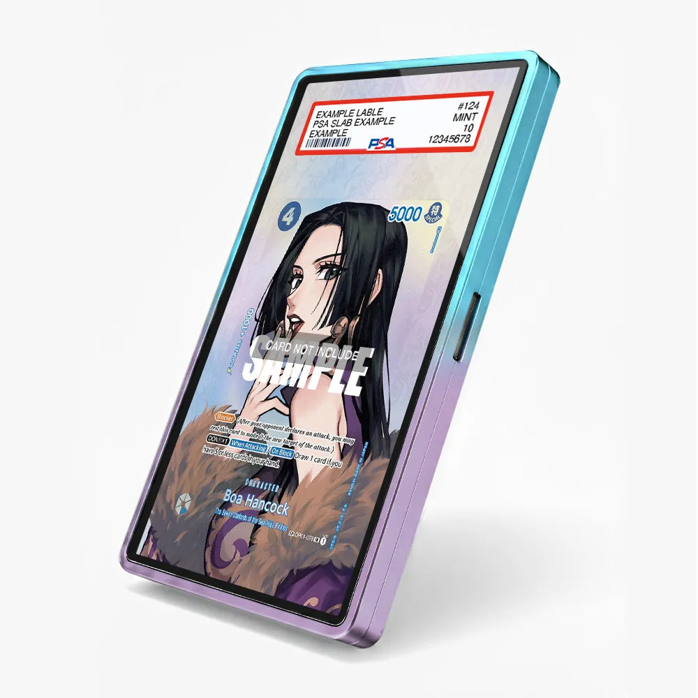 Boa Hancock OP01-078 SR OP01 Seven Warlords of the Sea Extended Art Display Cases - PSA Slab Case - Side View
