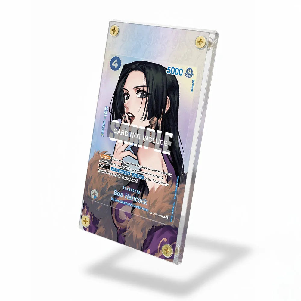 Boa Hancock OP01-078 SR OP01 Seven Warlords of the Sea Extended Art Display Cases - Screws Case - Side View