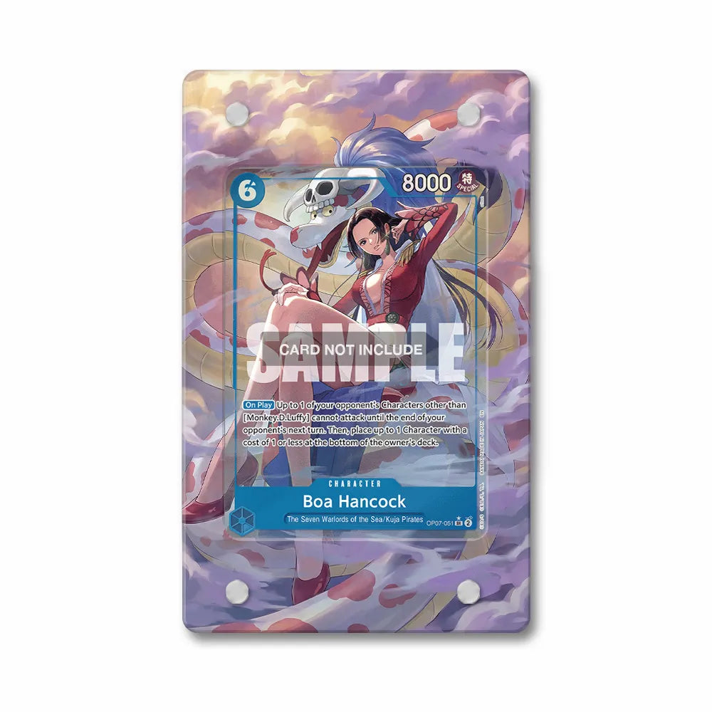 Boa Hancock OP07-051 SR OP07 Seven Warlords of the Sea Extended Art Display Cases - PSA Slab Case - Front View