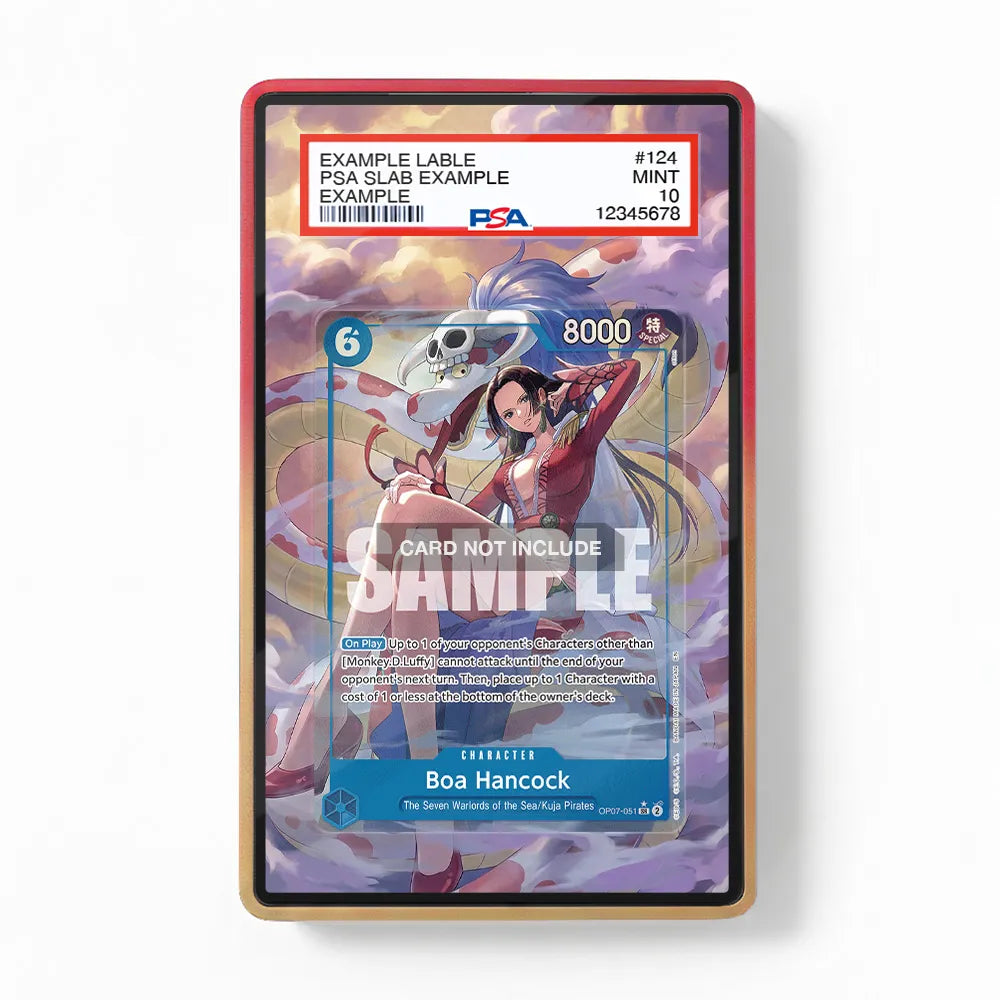 Boa Hancock OP07-051 SR OP07 Seven Warlords of the Sea Extended Art Display Cases - PSA Slab Case - Front View