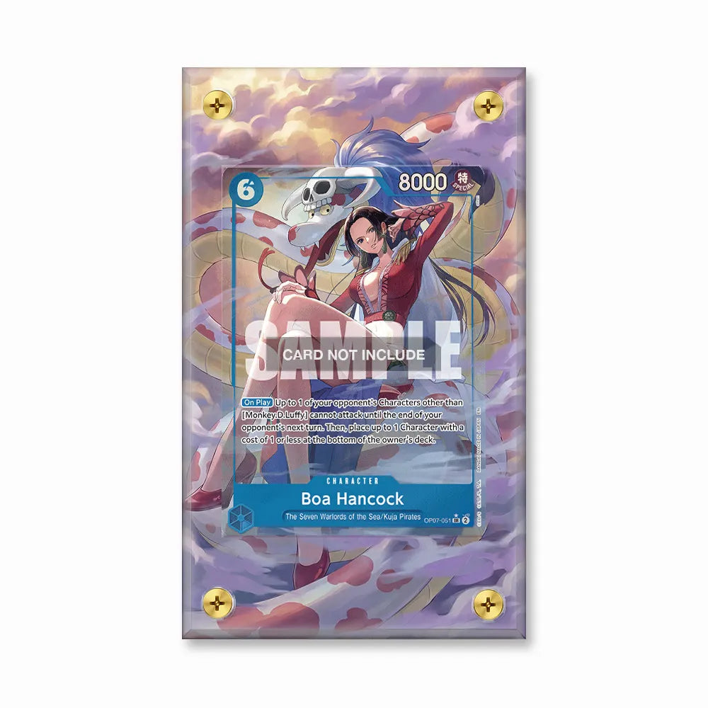 Boa Hancock OP07-051 SR OP07 Seven Warlords of the Sea Extended Art Display Cases - Screws Case - Front View
