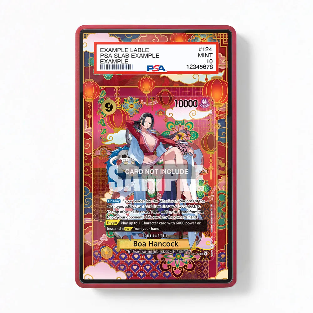 Boa Hancock SP OP14-112 OP14-The Azure Sea's Seven Extended Art Display Cases - PSA Graded Guard Case - Front View