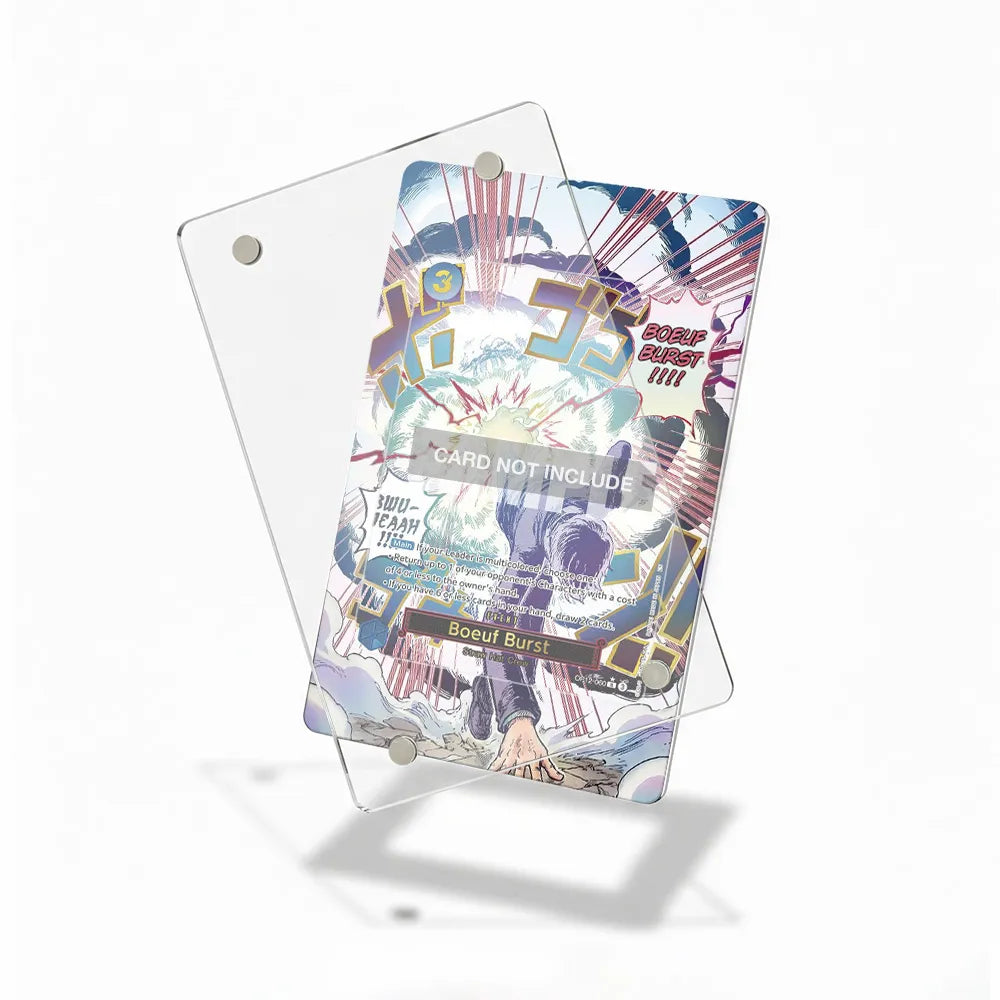 Boeuf Burst OP12-060 Straw Hat Crew Extended Art Display Cases - Magnetic Case - Detail View