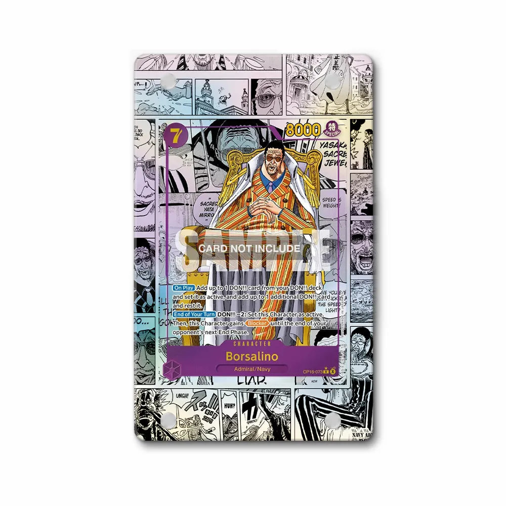 Borsalino OP16-073 R The Time of Battle One Piece Cards Extended Art Display Cases - Magnetic Case - Front View