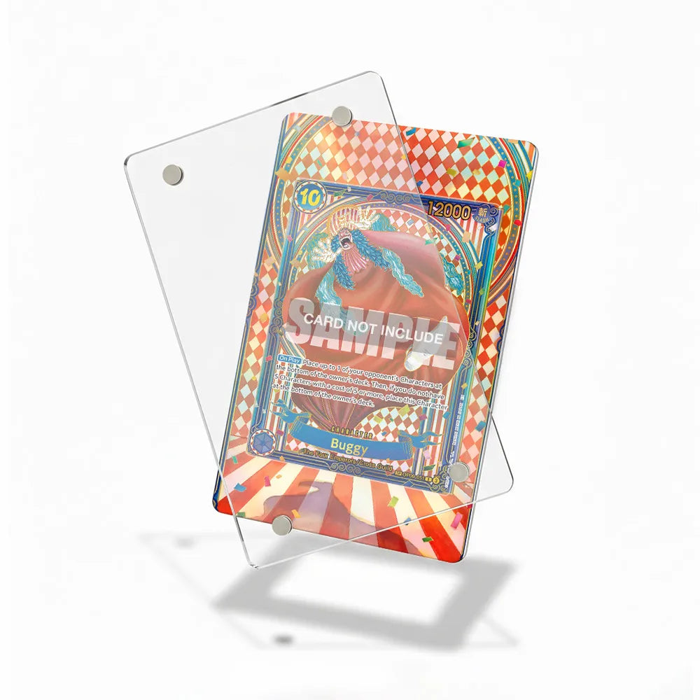 Buggy OP09-051 3rd Anniversary Golden Special Rare OP14 Extended Art Display Cases - Magnetic Case - Detail View