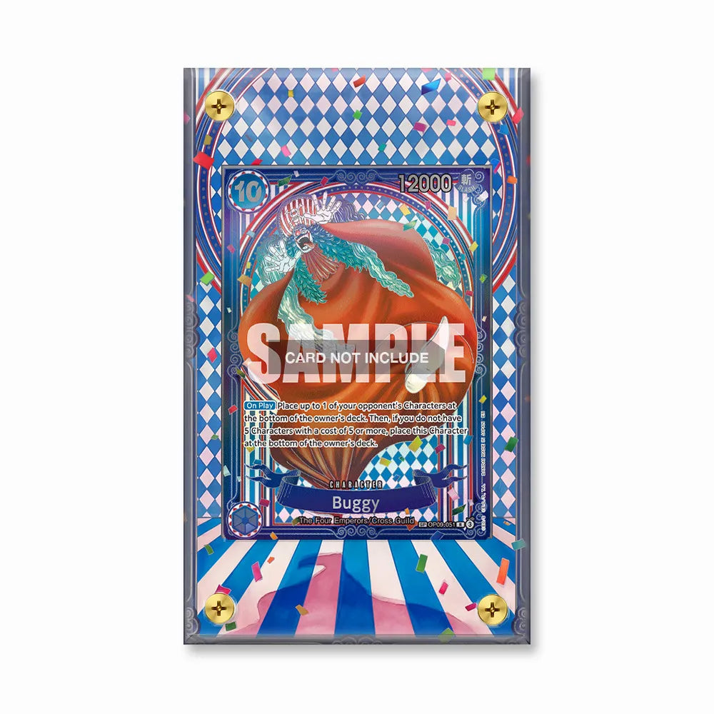 Buggy OP09-051 3rd Anniversary Silver Special Rare OP14 Extended Art Display Cases - Screws Case - Front View