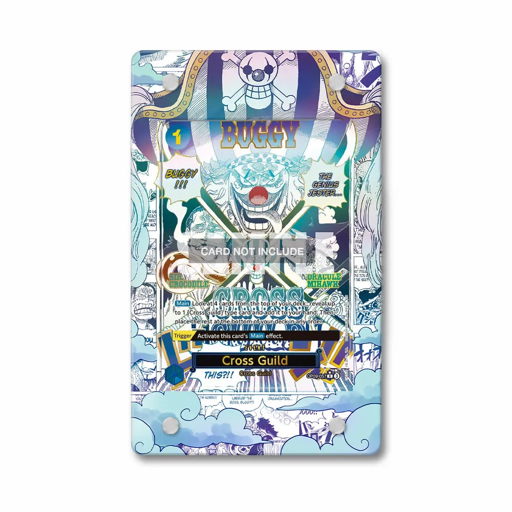Buggy OP09-057 Blue Manga OP09 Extended Art Display Cases - PSA Slab Case - Front View