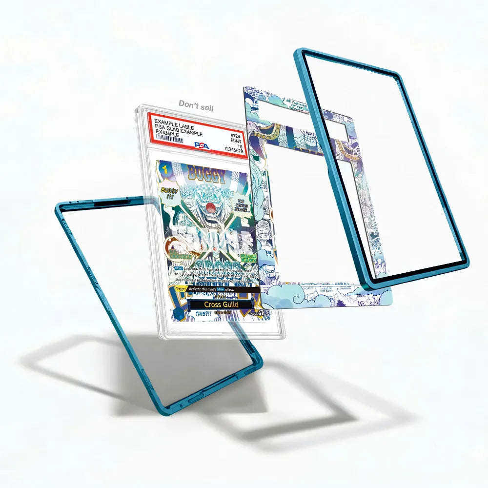 Buggy OP09-057 Blue Manga OP09 Extended Art Display Cases - PSA Slab Case - Detail View