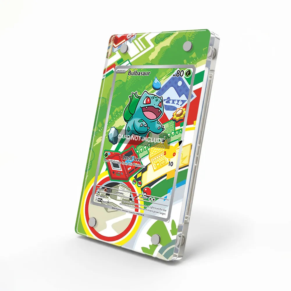 Bulbasaur 037 Promo MEP Extended Art Display Cases - Magnetic Case - Side View