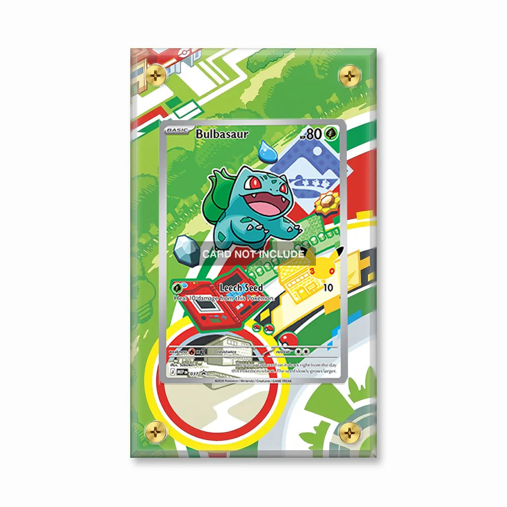 Bulbasaur 037 Promo MEP Extended Art Display Cases - Screws Case - Front View