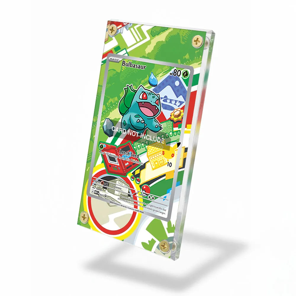 Bulbasaur 037 Promo MEP Extended Art Display Cases - Screws Case - Side View