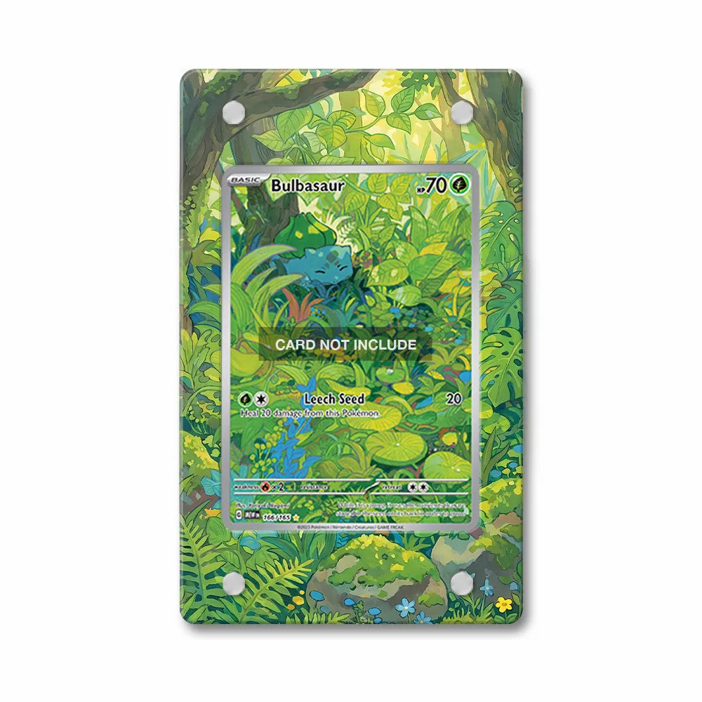 Bulbasaur 166-165 IR AR Pokemon 151 Extended Art Display Cases - PSA Graded Guard Case - Front View