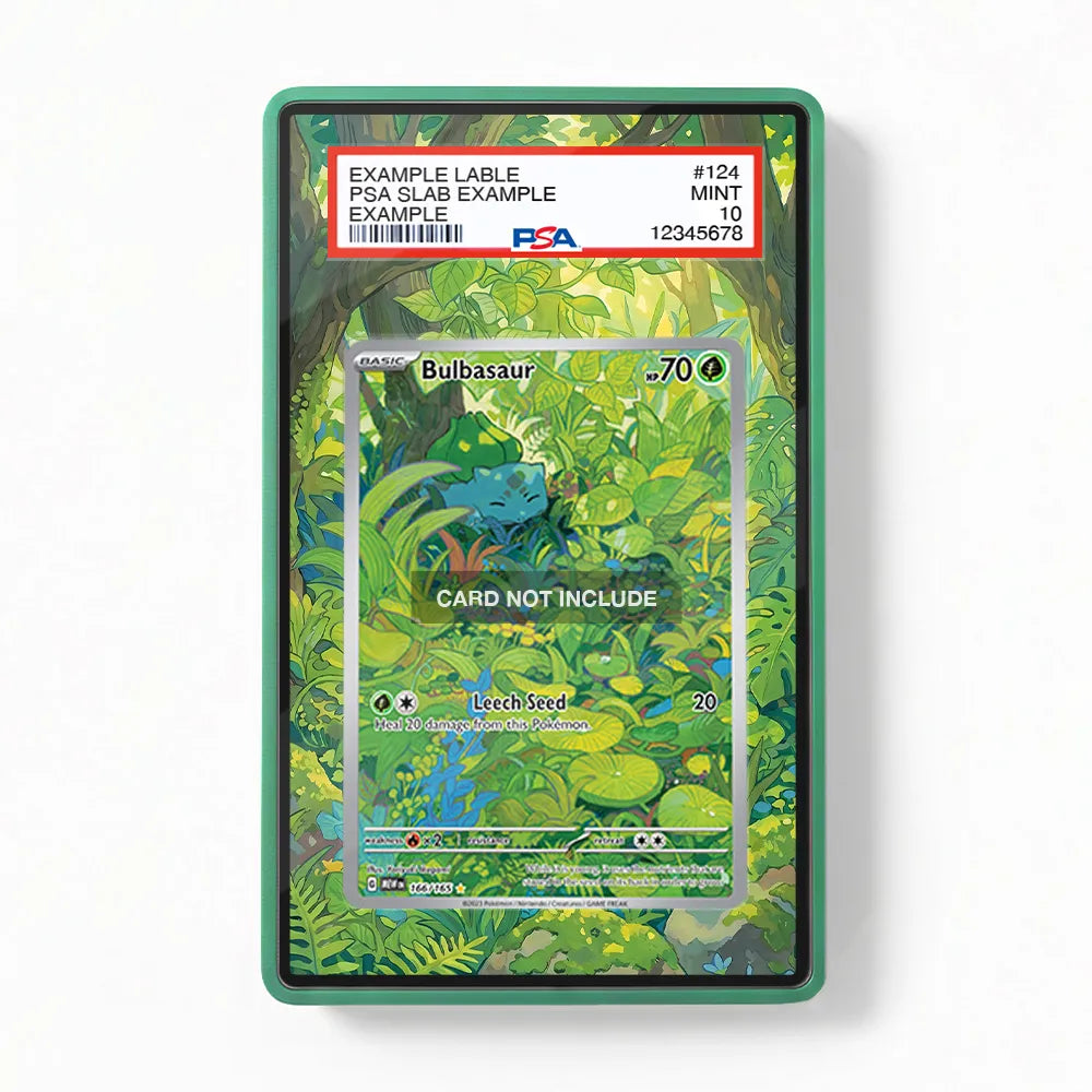Bulbasaur 166-165 IR AR Pokemon 151 Extended Art Display Cases - PSA Graded Guard Case - Front View