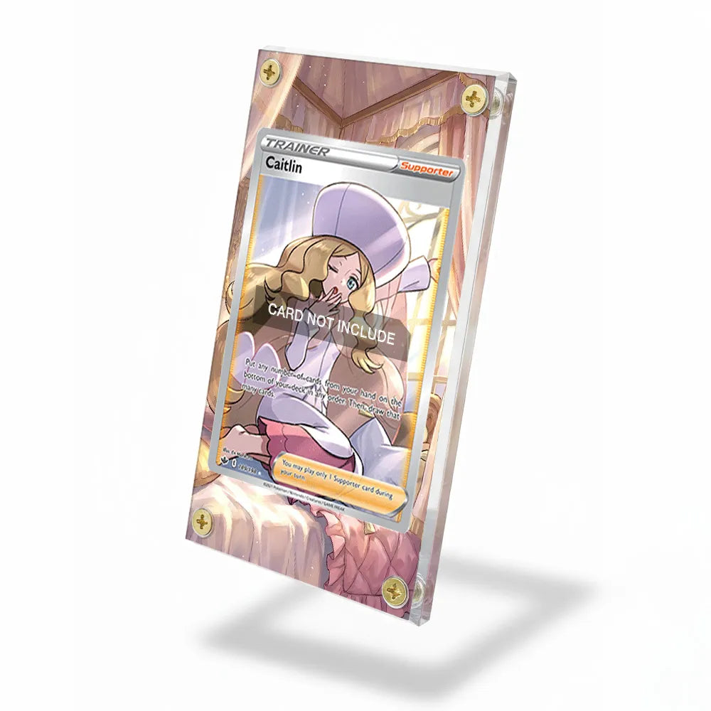 Caitlin 189-198 SR Chilling Reign Extended Art Display Cases - Screws Case - Side View