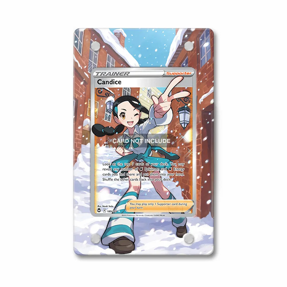 Candice 189-195 Ultra Rare Silver Tempest Extended Art Display Cases - PSA Graded Guard Case - Front View