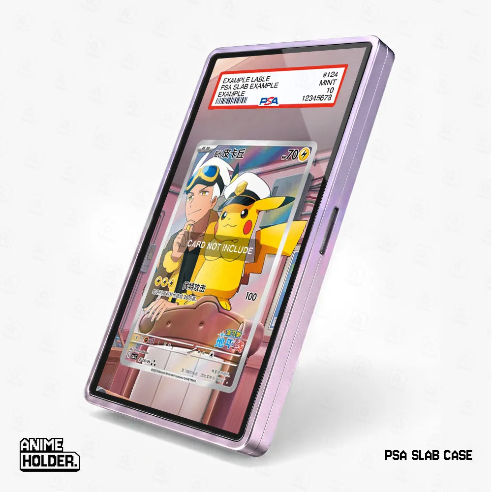 Captain Pikachu CBB1C Gem Pack 07 09-09 SIR SAR Horizons Extended Art Display Cases - PSA Slab Case - Side View