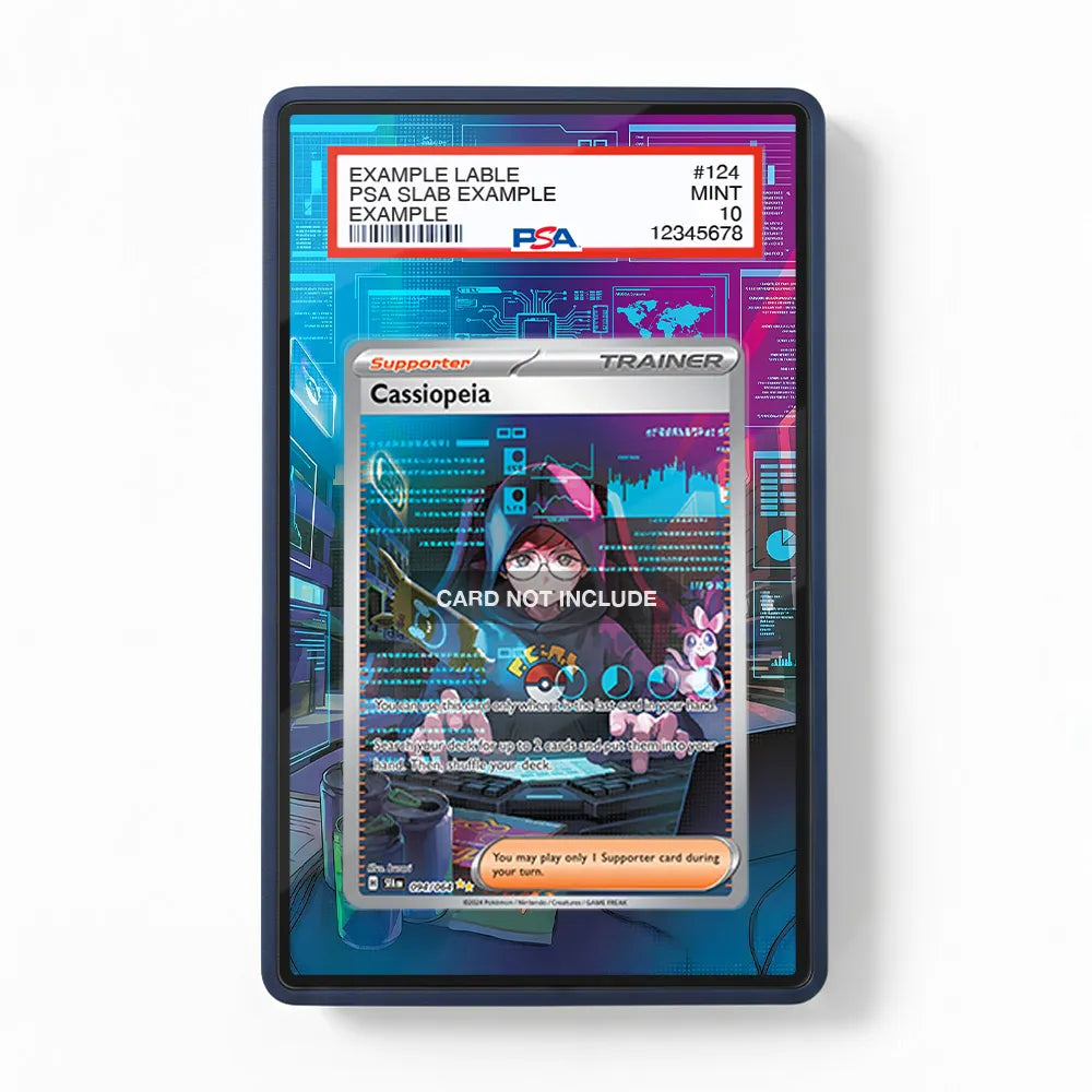 Cassiopeia 094-064 SIR SAR Shrouded Fable Extended Art Display Cases - PSA Graded Guard Case - Front View