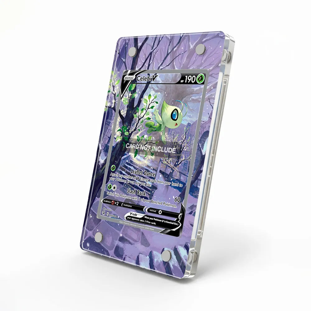 Celebi V 245-264 SIR SAR Fusion Strike Alternate Art Extended Art Display Cases - Magnetic Case - Side View